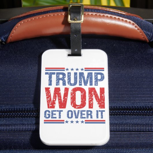 Trump zal er overheen komen bagagelabel (Voorkant Insitu 2)