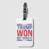 Trump zal er overheen komen bagagelabel (Voorkant (verticaal))