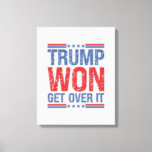 Trump zal er overheen komen canvas afdruk (Voorkant)