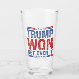 Trump zal er overheen komen glas
