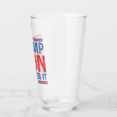 Trump zal er overheen komen glas (Rechts)