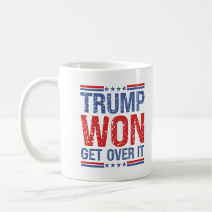 Trump zal er overheen komen koffiemok