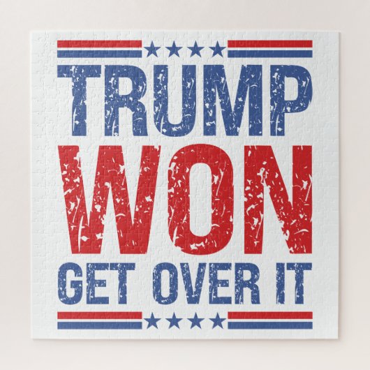 Trump zal er overheen komen legpuzzel (Verticaal)