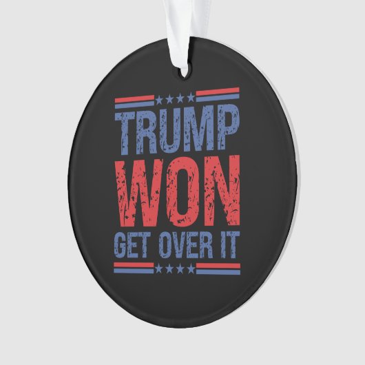 Trump zal er overheen komen ornament (voorkant)