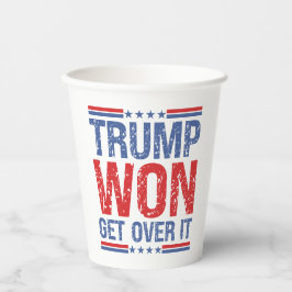 Trump zal er overheen komen papieren bekers