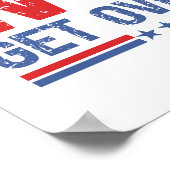 Trump zal er overheen komen poster (Hoek)