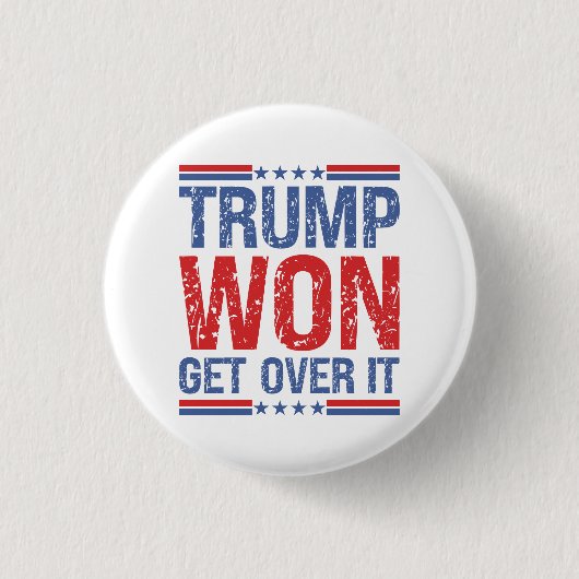 Trump zal er overheen komen ronde button 3,2 cm (Voorkant)