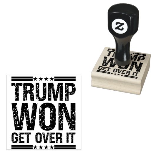Trump zal er overheen komen rubberstempel (Gestempeld)