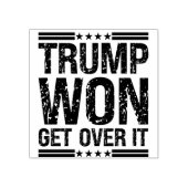 Trump zal er overheen komen rubberstempel (Afrduk)