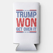 Trump zal er overheen komen seltzer blikjeskoeler (Achterkant)