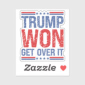 Trump zal er overheen komen sticker (Vel)