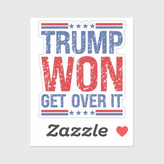 Trump zal er overheen komen sticker (Vel)