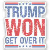 Trump zal er overheen komen sticker (Voorkant)