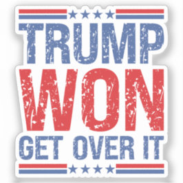 Trump zal er overheen komen sticker