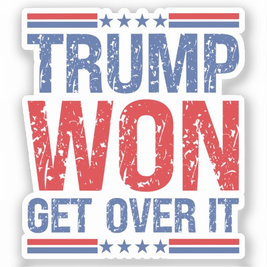 Trump zal er overheen komen sticker (Voorkant)