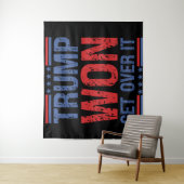 Trump zal er overheen komen wandkleed (In situ)