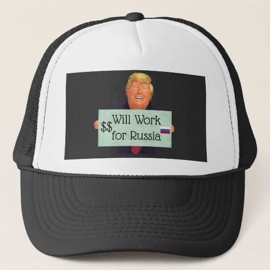 Trump zal werken voor Rusland Pet (Voorkant)