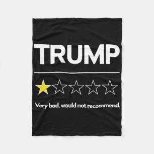 Trump Zeer D Zou Verkiezing Niet Aanbevelen Grappi Fleece Deken