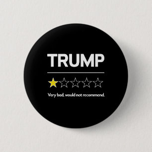 Trump Zeer D Zou Verkiezing Niet Aanbevelen Grappi Ronde Button 5,7 Cm