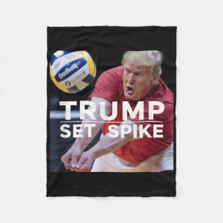 Trump zet Spike grappige politieke volleybalspeler Fleece Deken