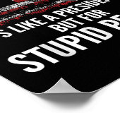 Trump ziet eruit als een President, maar dan voor  Poster (Hoek)