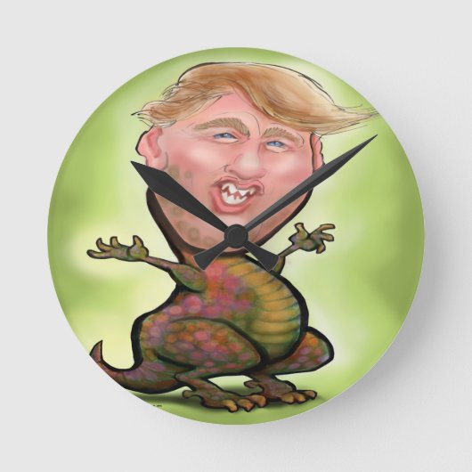 Trump Zilla Ronde Klok (Voorkant)