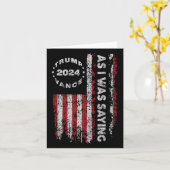 Trump Zoals Ik Al Zei Trump Begon Zijn Toespraak U Kaart (Gele Bloem)