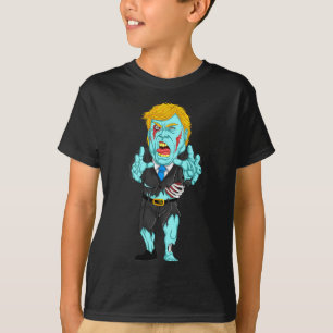 Trump Zombie Lieve President Halloween Grappig Cad T-shirt