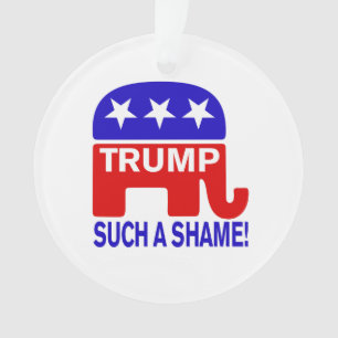 Trump zo'n schande! ornament