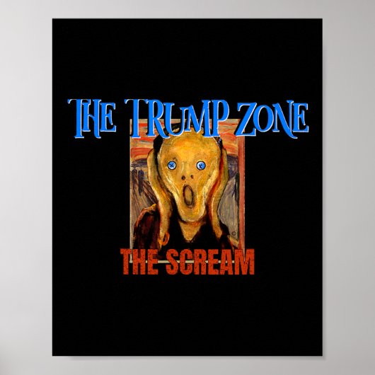 Trump Zone is een grappige politieke parodie en sa Poster (Voorkant)
