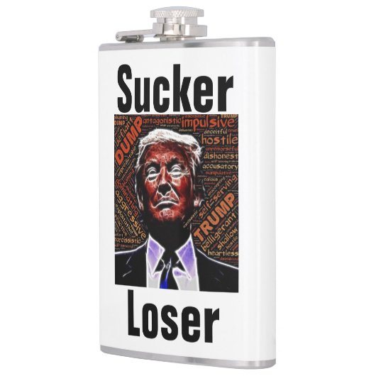 Trump zuiger/loser kolf heupfles (Links)