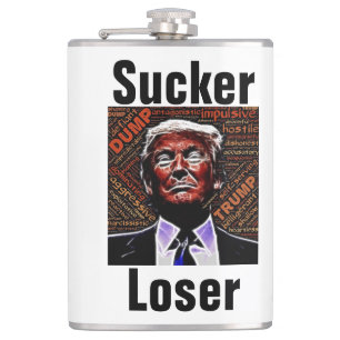 Trump zuiger/loser kolf heupfles