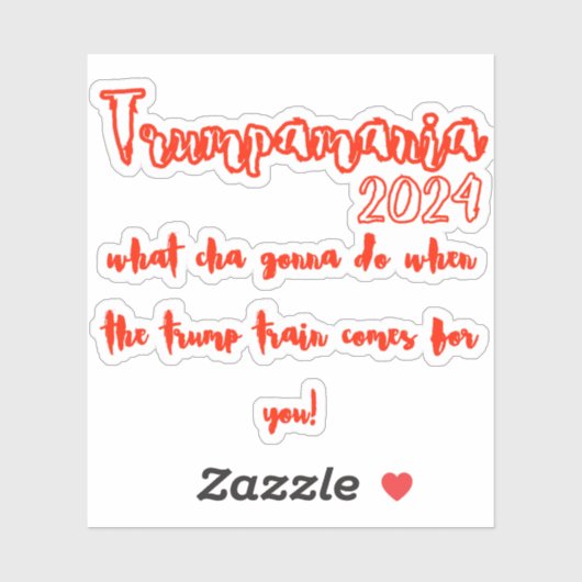 Trumpamanie Sticker (Vel)