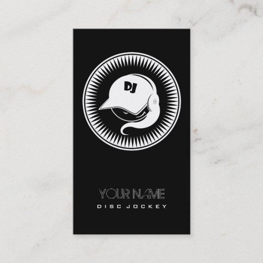 Trumpcards - DJ KIND Vrouw Disk Jockey 01 Visitekaartje (Voorkant)