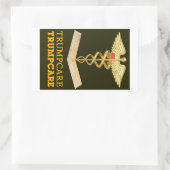 TrumpCare—één Pet Rechthoekige Sticker (Tas)