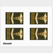 TrumpCare—Twee Petten Rechthoekige Sticker (Vel)