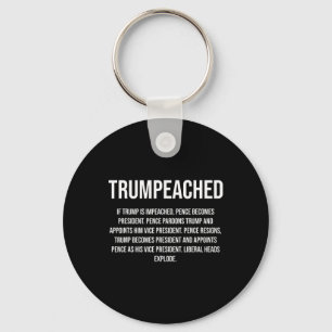 Trumpeached Voor Pro Trump Republikein En Conserva Sleutelhanger