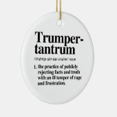 Trumper Tantrum Definitie Keramisch Ornament (Rechts)