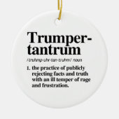 Trumper Tantrum Definitie Keramisch Ornament (Voorkant)