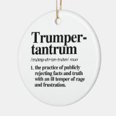Trumper Tantrum Definitie Keramisch Ornament (Links)