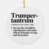 Trumper Tantrum Definitie Keramisch Ornament (Achterkant)