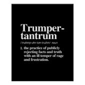Trumper Tantrum Definitie Perfect Poster (Voorkant)