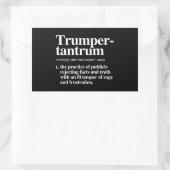 Trumper Tantrum Definitie Rechthoekige Sticker (Tas)
