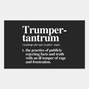 Trumper Tantrum Definitie Rechthoekige Sticker