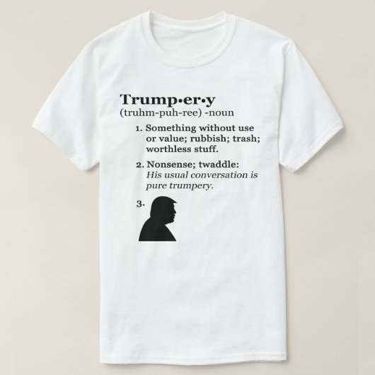 Trumpery Definition - Anti-President Trump T-shirt (Design voorkant)