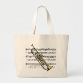 Trumpet 11 B met Canvas tas voor muziekachtergrond (Voorkant)