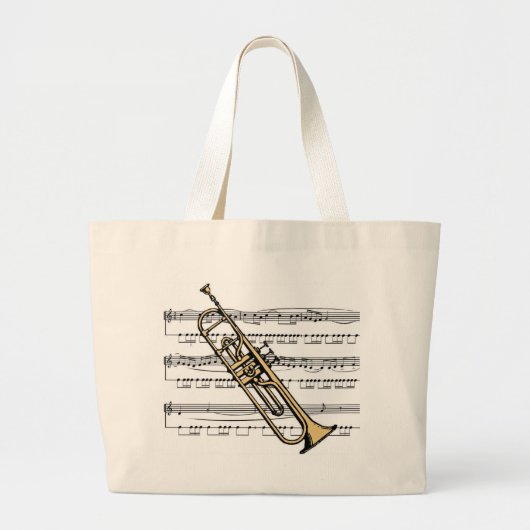 Trumpet 11 B met Canvas tas voor muziekachtergrond (Voorkant)