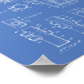 Trumpet 1939 Patent Art Blueprint Poster (Hoek)