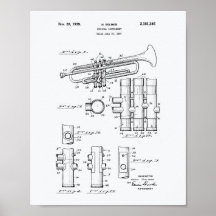 Trumpet 1939 Patent Art Witboek