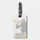 Trumpet afspelen bagagelabel (Achterkant verticaal)